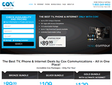 Tablet Screenshot of coxbundledeals.com